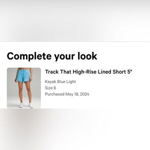 Lululemon Track That 5” shorts